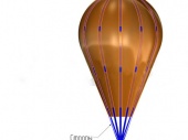 Понтон парашютного типа ППл-0,5 с подъемной силой 500кг