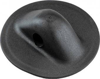 Крепление леера среднее D 78мм, отверстие 12 мм, (Черное)