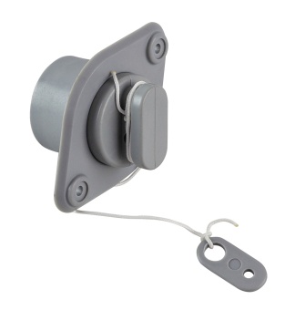 Клапан сливной для лодки ПВХ, с пробкой (Серый)