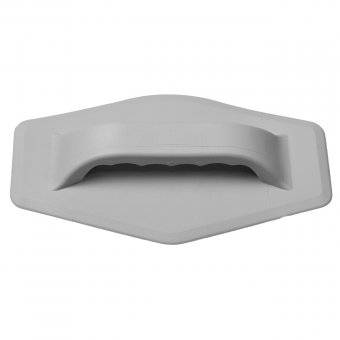 Ручка лодочная шестиугольная (Светло-Серая)