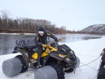 Надувные поплавки на колеса квадроцикла D65х50см