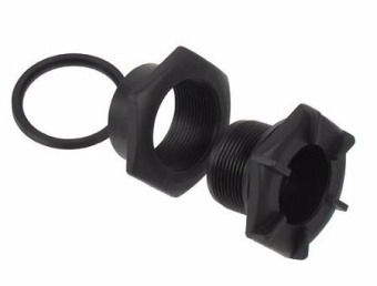 Клапан сливной транцевый (черный)