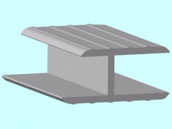 профиль 9 мм Н-образный