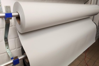 Ткань тентовая ПВХ 650гр/м2 Белый рулон 65м